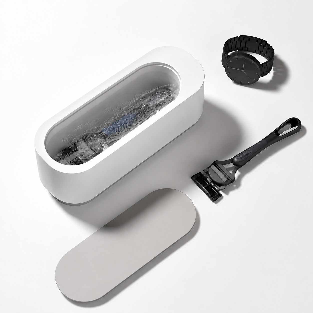 Ultrasonic Jewelry Cleaner | Mini Cleaner for Glasses, Watches & Small Items