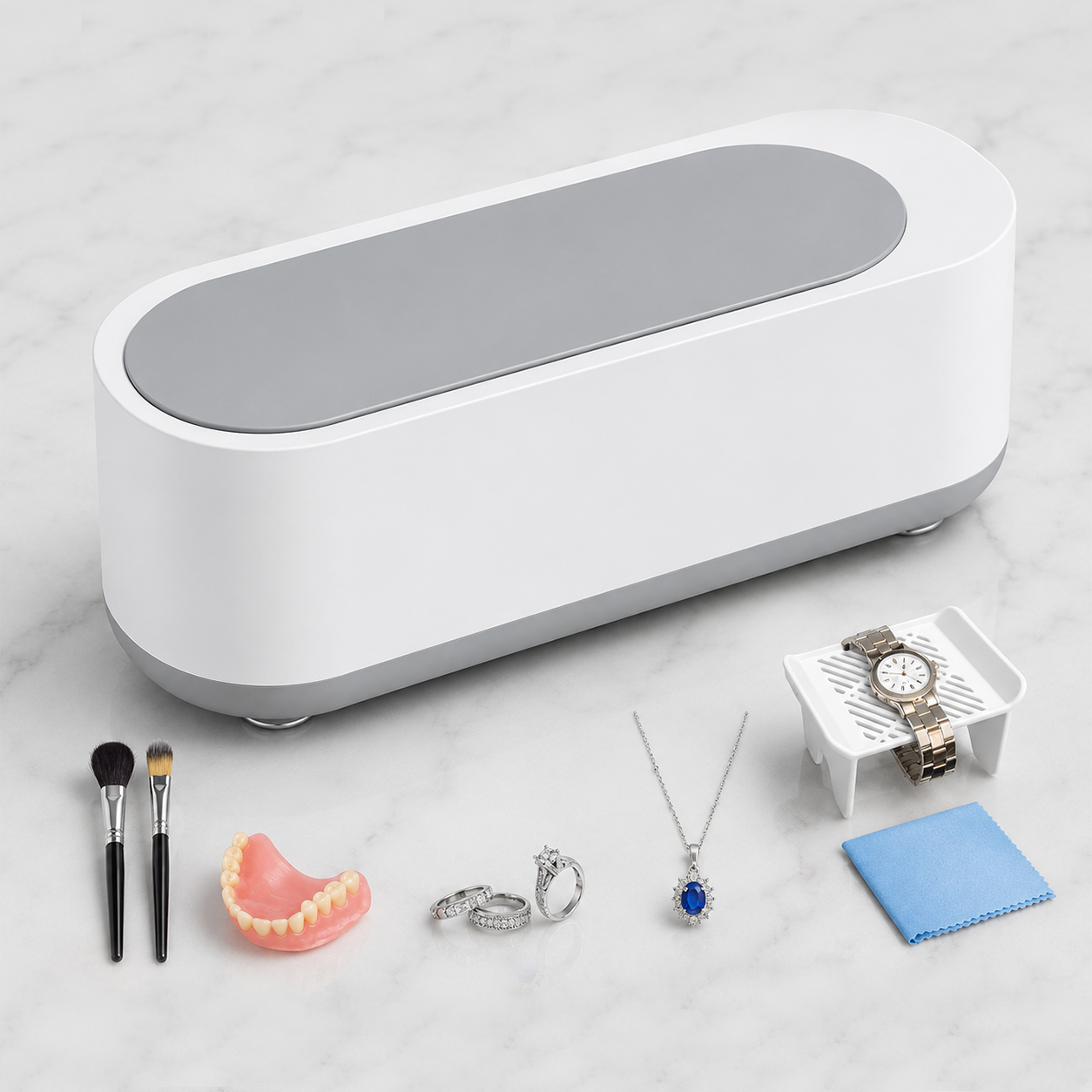 Ultrasonic Jewelry Cleaner | Mini Cleaner for Glasses, Watches & Small Items