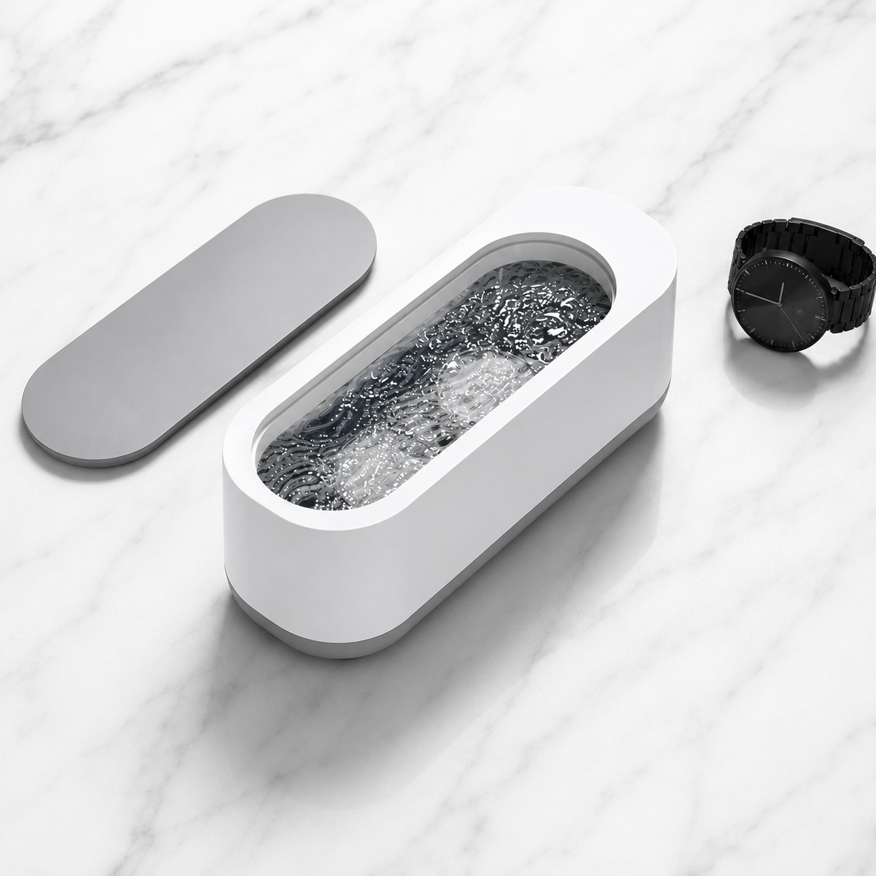 Ultrasonic Jewelry Cleaner | Mini Cleaner for Glasses, Watches & Small Items
