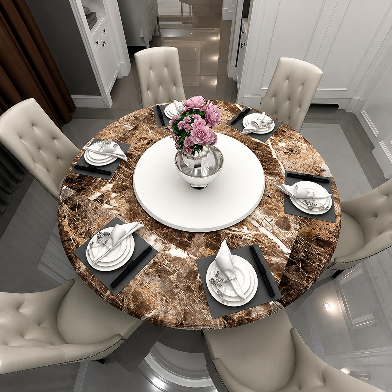 Brown Marble Self Adhesive Wallpaper | Waterproof PVC Contact Paper