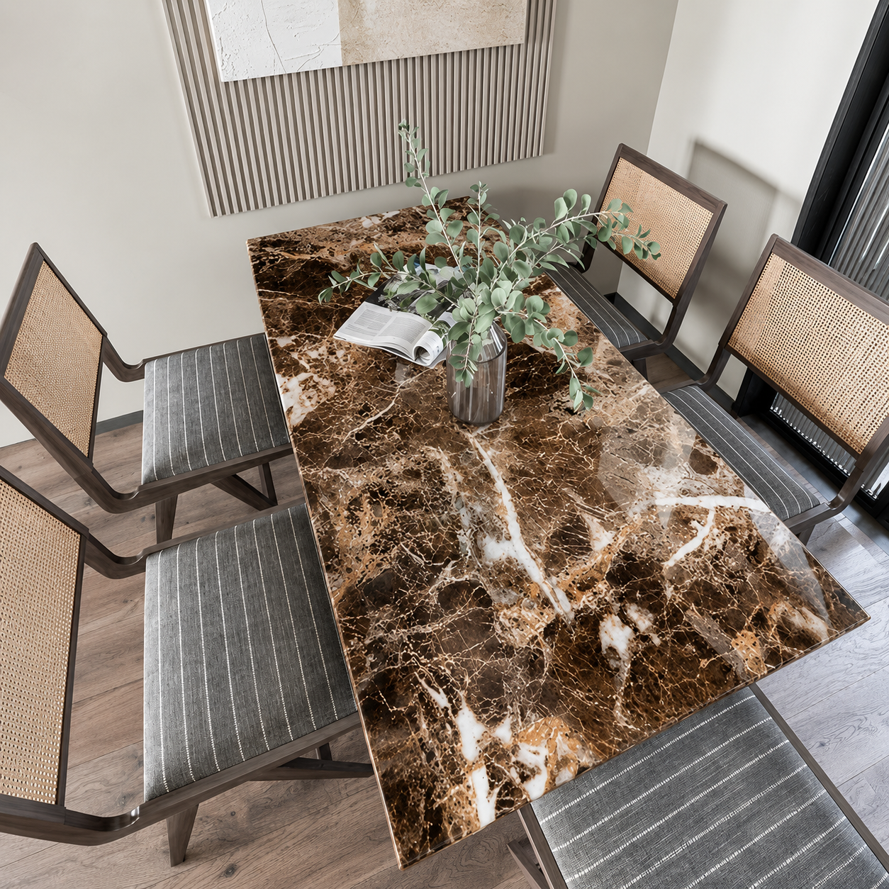 Brown Marble Self Adhesive Wallpaper | Waterproof PVC Contact Paper
