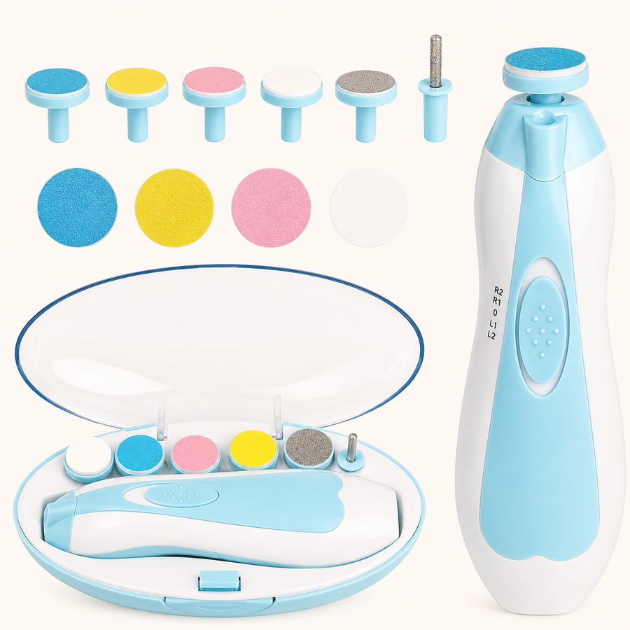 5 in 1 Electric Manicure & Pedicure Nail Care Kit | Portable Nail Polisher, Trimmer & Grooming Set